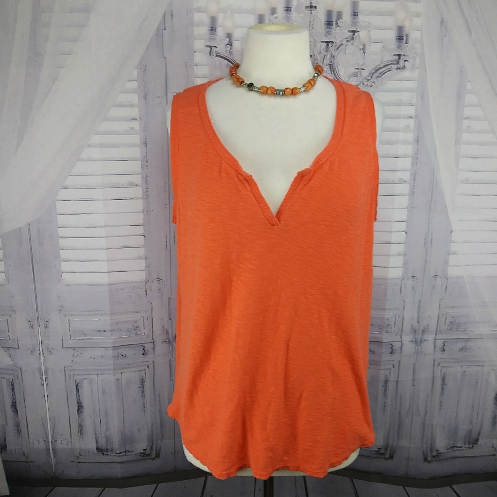 L.O.G.G. Sleeveless Orange Top. Large. T30